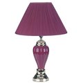 Cling 27 Ceramic Table Lamp - Burgundy CL106081